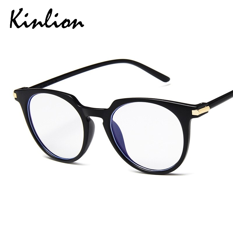 Kinlion Anti Blauw Ronde Vrouwen Brilmontuur Retro Dames Brillen Frame Blauw Licht Blokkeren Computer Bril Voor Mannen Oculos De