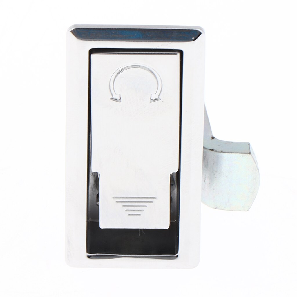 Marine Grade Zinc Aluminum Compression Flush Pull Lock Mounted Latch for Horsebox Locker Trailer Silver