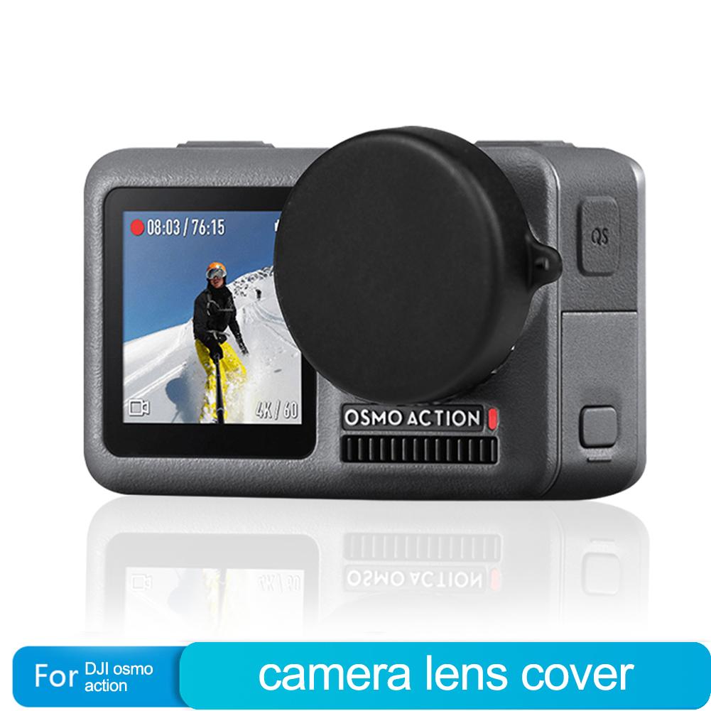 Ronde Rubber Beschermhoes Guard Lens Cap Cover Uitstekende Plastic Zacht Rubber Voor Dji Osmo Actie Camera Bevestiging