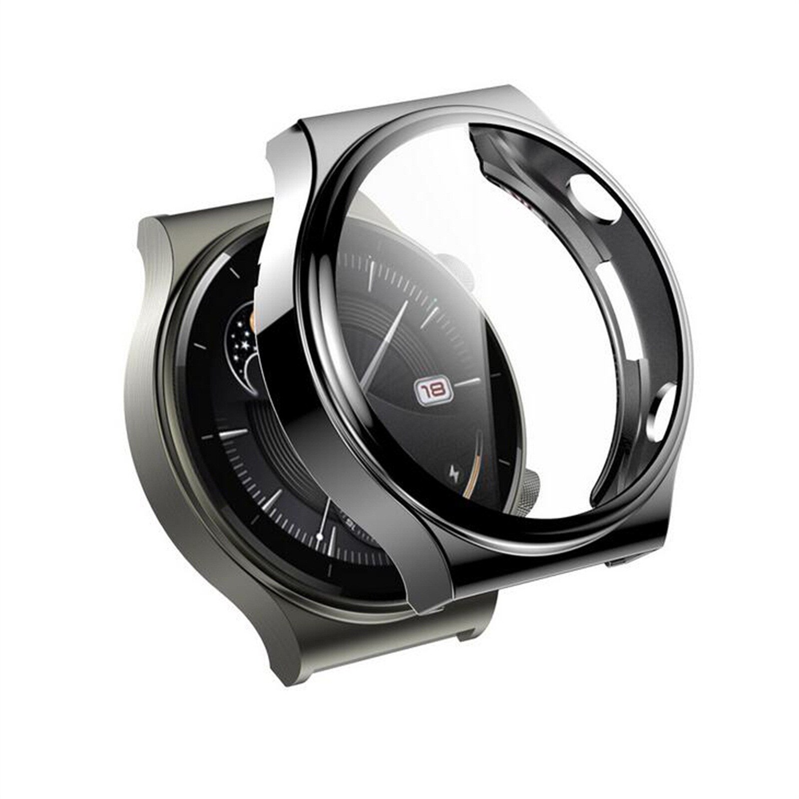 Tpu caso para huawei assista gt2 pro 46mm caso protetor com filme protetor de tela à prova de choque anti-risco impacto resistente