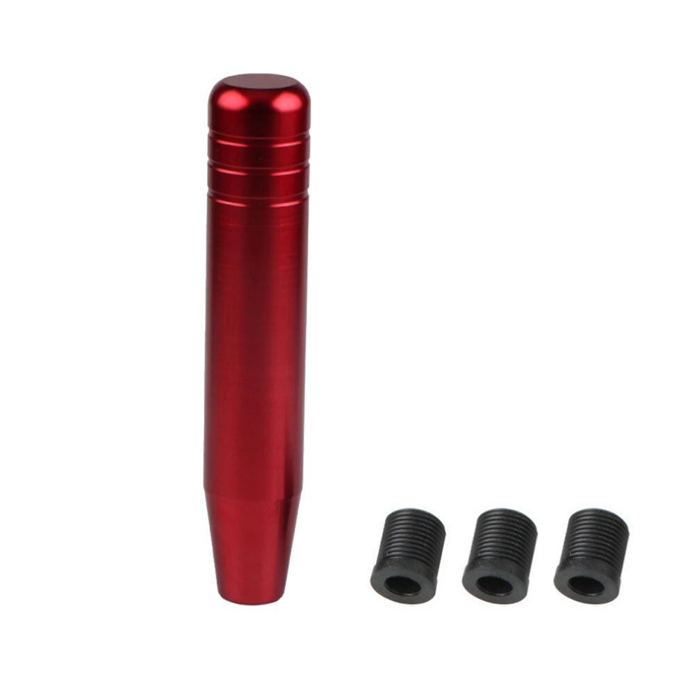 13cm Universal Car Aluminum Manual Gear Shift Knob Stick Manual Transmission Gearstick Lever Shifter Knob: Red