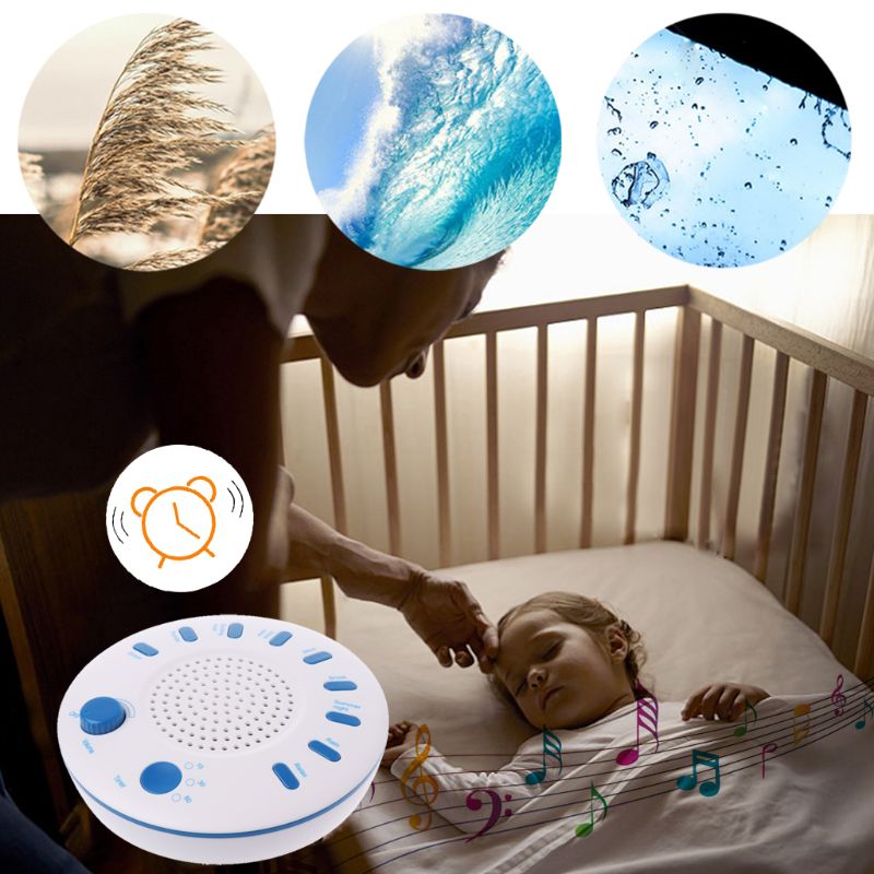 Schlaf Weiß Lärm Maschine Tragbare Klang Therapie für Baby und Erwachsene Schlafsack und Entspannung Gerät 9 Natur Geräusche