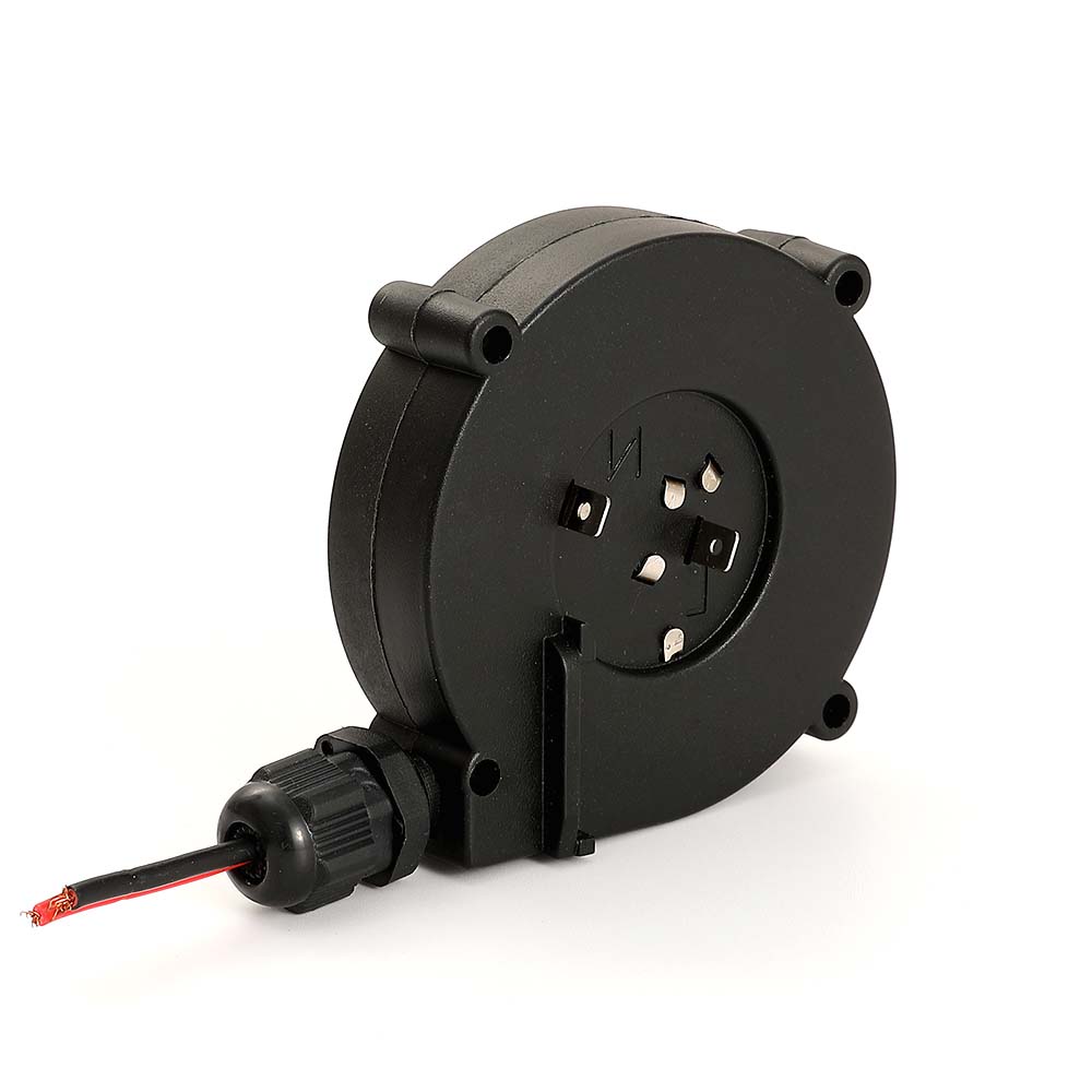 Mini cable reel, small retractable power cord reel, multi-purpose