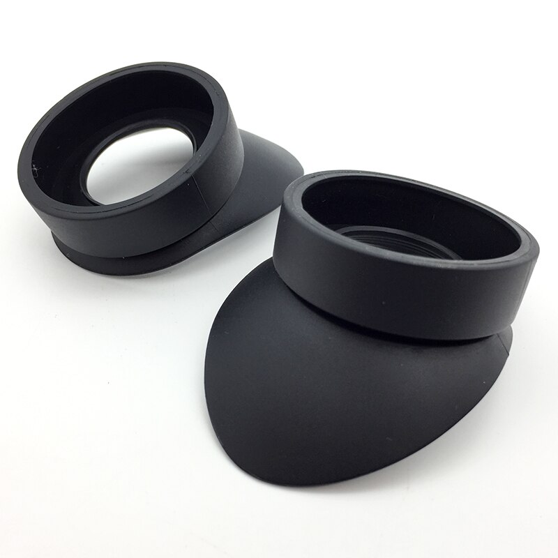 Une paire de jumelles en caoutchouc yeux tasses protège-yeux bouchons diamètre intérieur 40mm pour Microscope oculaire télescopes œilletons