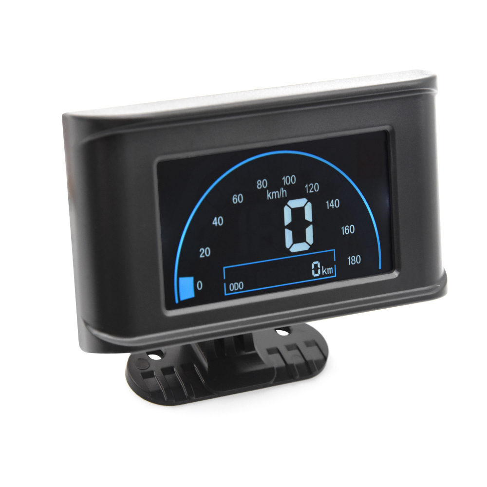 Auto Snelheid Meter Vrachtwagen Motorfiets Digitale Instrument Snelheidsmeter Kilometerteller Verstelbare Panel Display Lcd Gauge Overspeed Alarm