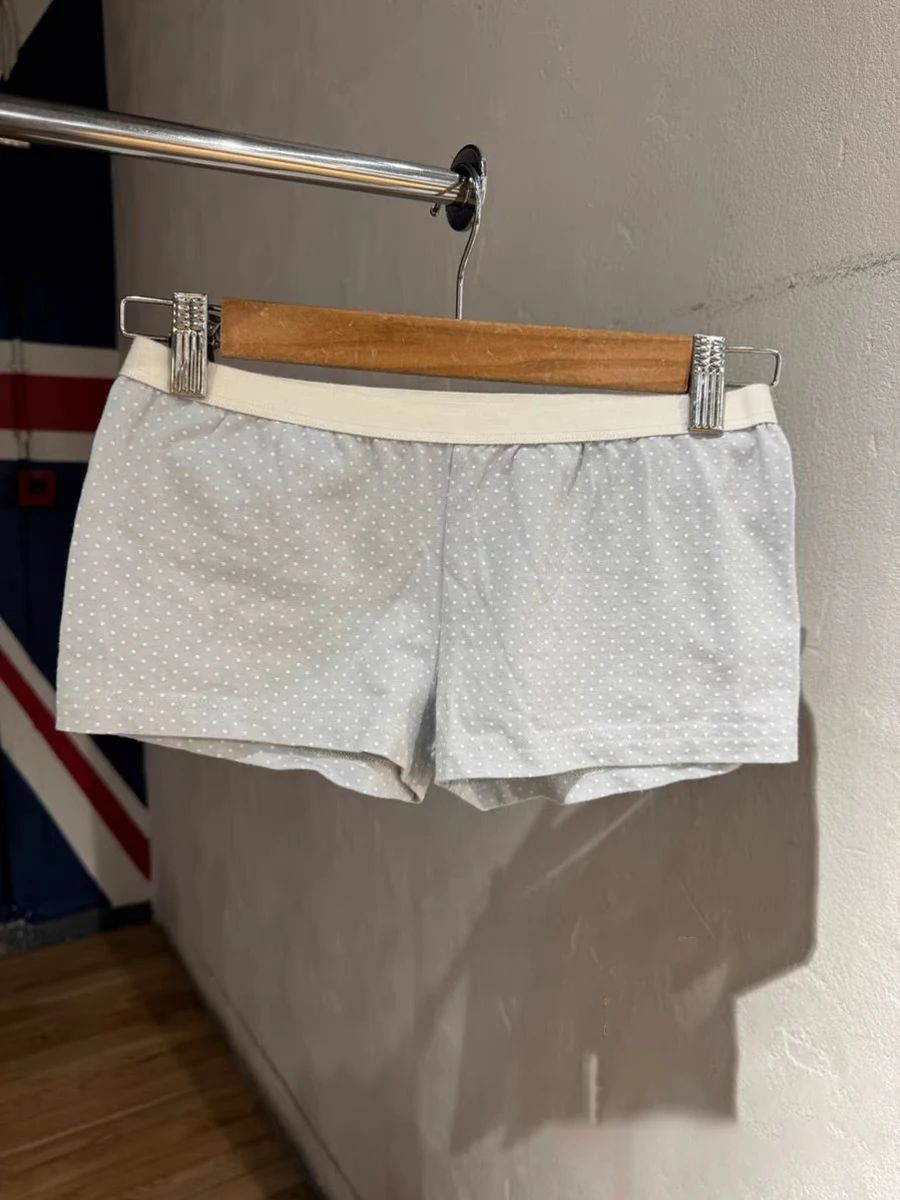 Prickigt linne shorts 2 -delat set kvinna veck spetskant v-ringad smal crop top resår i midjan korta byxor söta bomulls pyjamasset för hemmabruk: Orange röd