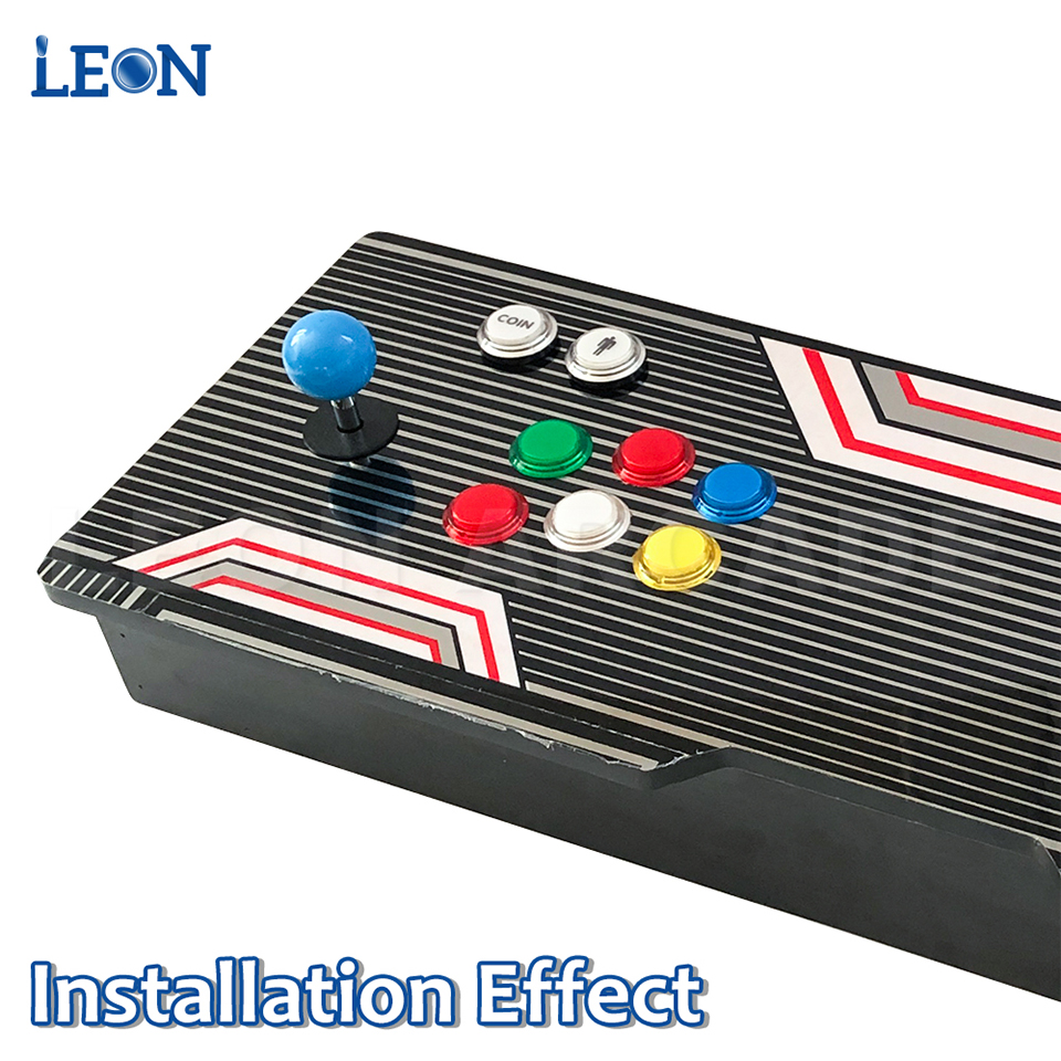 Kit Arcade 2 Speler Raspberry Zero Delay Encoder Kit Led Arcade Knop Stijl Verlichte 5pin 8 Manier Arcade Joystick Mame jamma