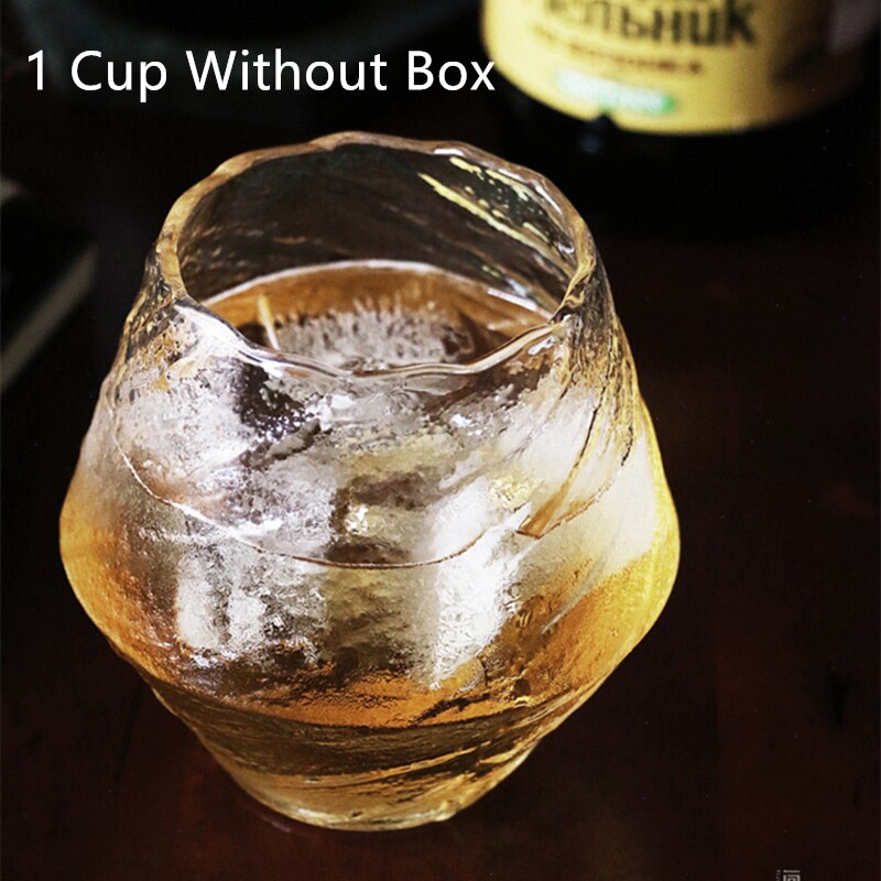 Japanse Edo Art Whisky Glas Glimmertjes Niche Xo Drank Glas Loodvrij Whisky Wijn Glazen Met Houten Box Brandy vaso: Default Title