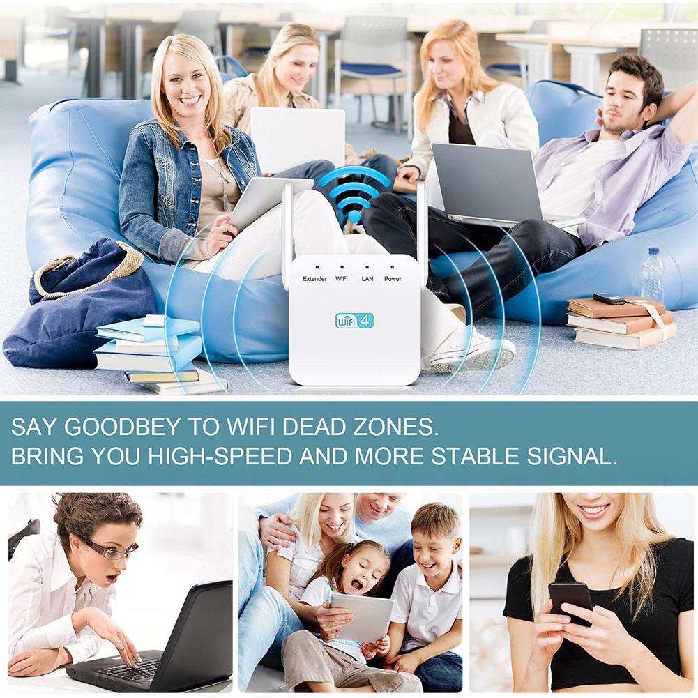 Wireless WIFI Repeater 300Mbps Internet Signal Booster Wall Mounted Amplifier Ultra Compact WIFI Extender For Most Routers