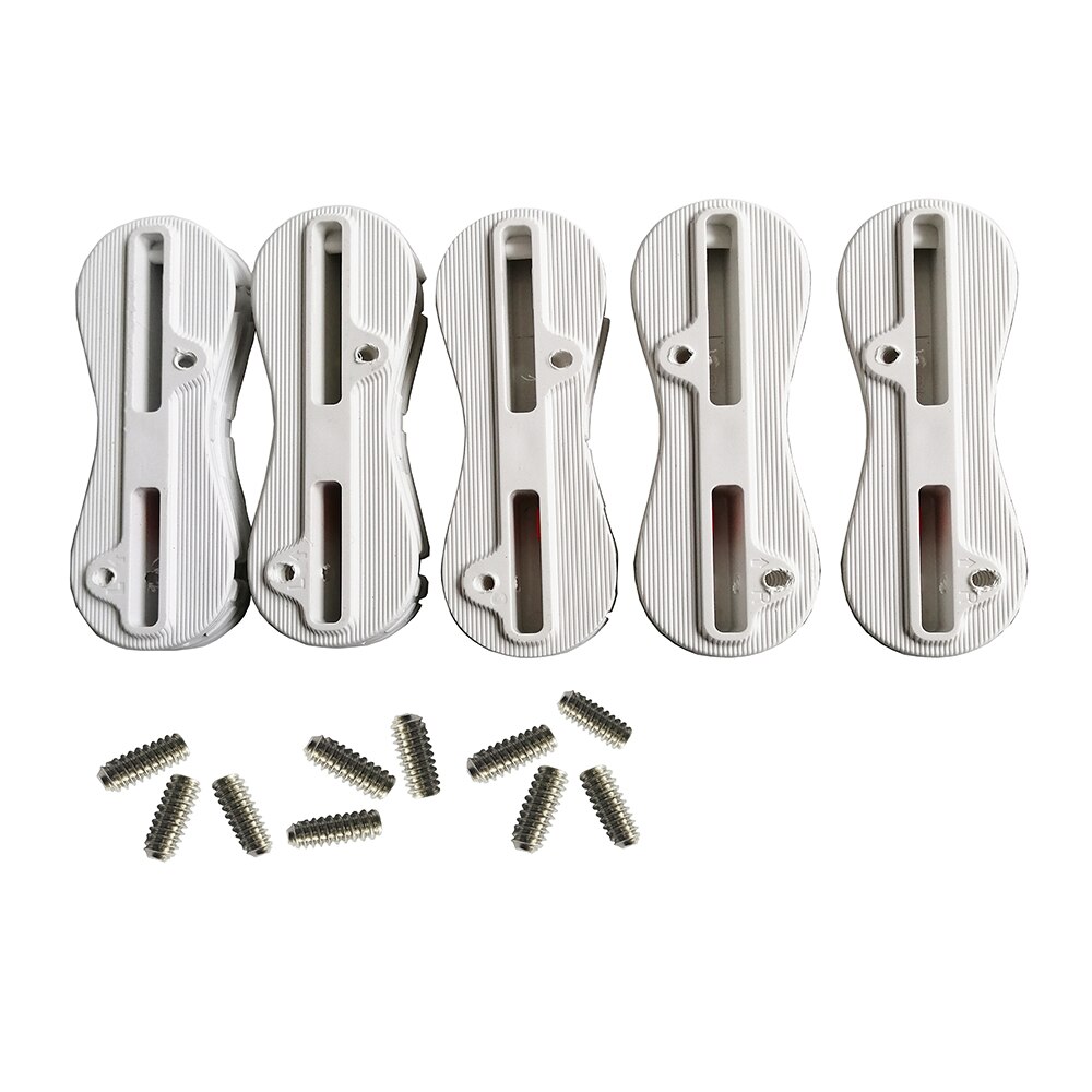 5 Boxes/ Set Fcs II Fusion Fin Box 1 Center + 4 Side Surfboard Fins Surf Fin FCS 2 Plugs 0 + 5 + 9 Degree Fusion Fin Plug: White
