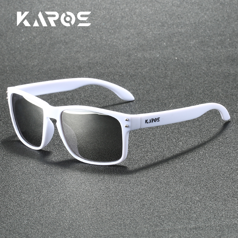 Karos Polarized Sunglasses UV400 Protection Glasses for Men Women Outdoor Hunting Fishing Driving Bicycle Sunglasses: black