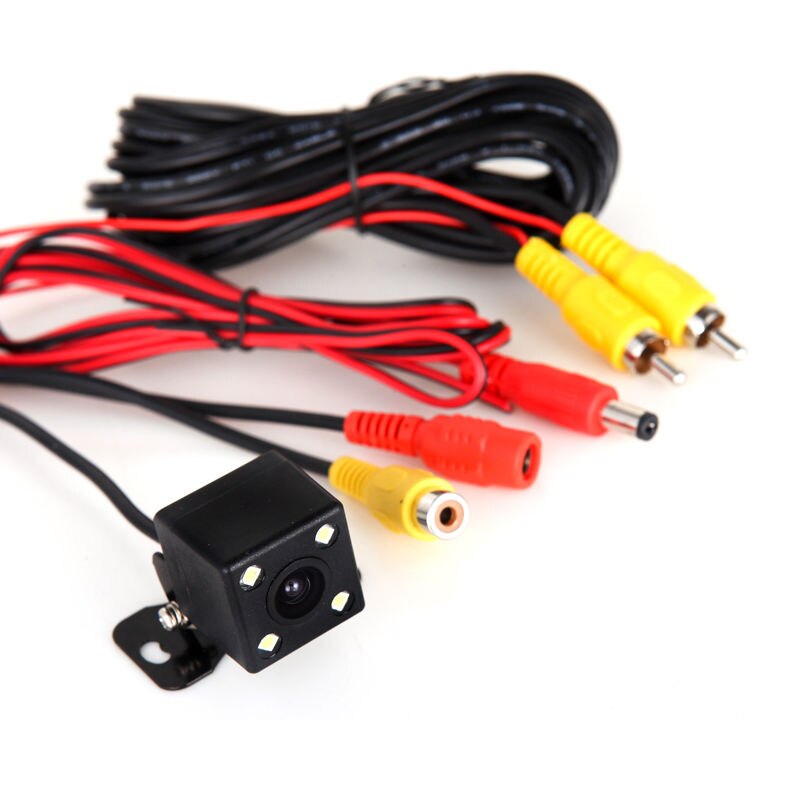Universal Waterproof Rear View Camera Wide Angle Car Back Reverse Camera CCD 4 LED Light Night Vision Parking Assistance Camera