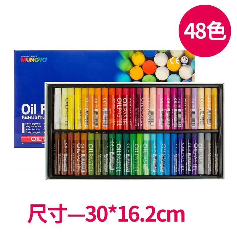 Mungyo Olie Pastel Voor Kunstenaars 12/ 24/36/48 Diverse Metallic | Fluorescerende | Normale Kleur Box Set: 48 Nomal Color