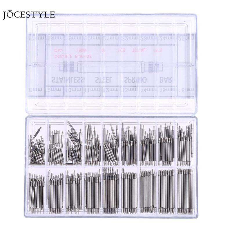 360pcs 8 to 25mm Watch Band Spring Bars Strap Watch Bracelet Link Pins Steel Watchmaker Clock Repairing Tool Watch Repair Tool: 360pcs 03