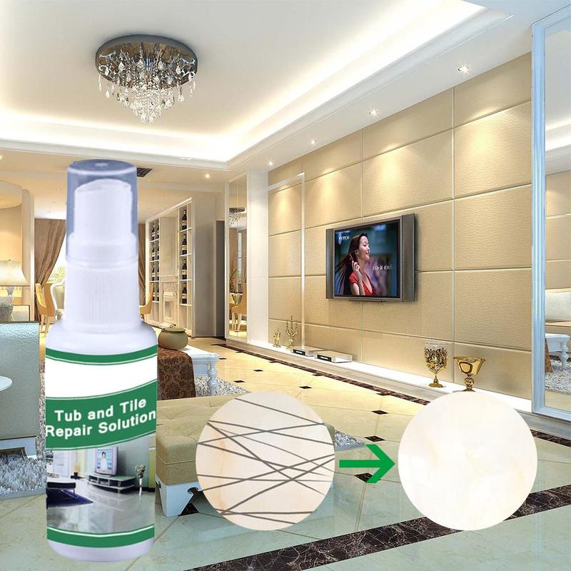 30G Tile Refinishing Spray Bathtub Tile Repair Renew Protective Porcelain Floor Ceramic Sink Ceramic Polish Tiles Spray C6G5