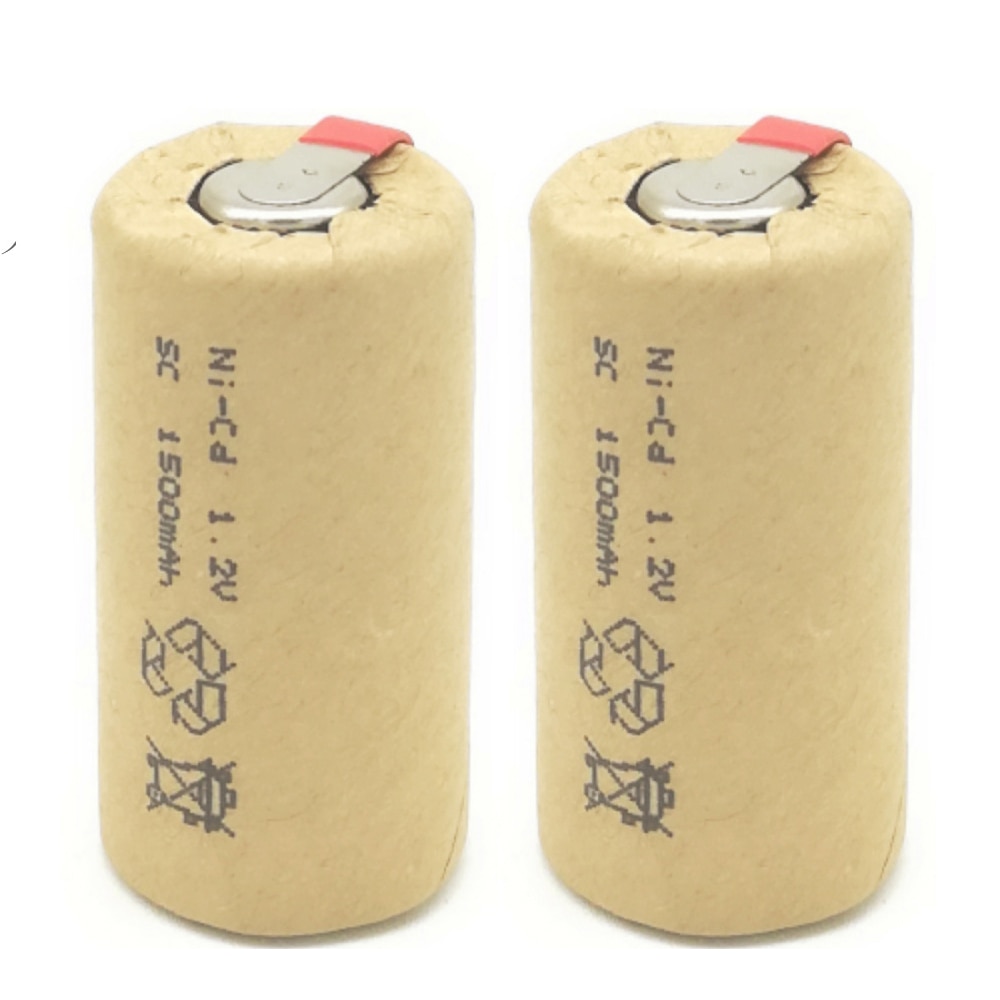 Ni-CD 1.2V SC1500mAh Sub C high power 10C rechargeable battery for Walkie talkie power tools cordless electric drill/Ni Cd 1.2V