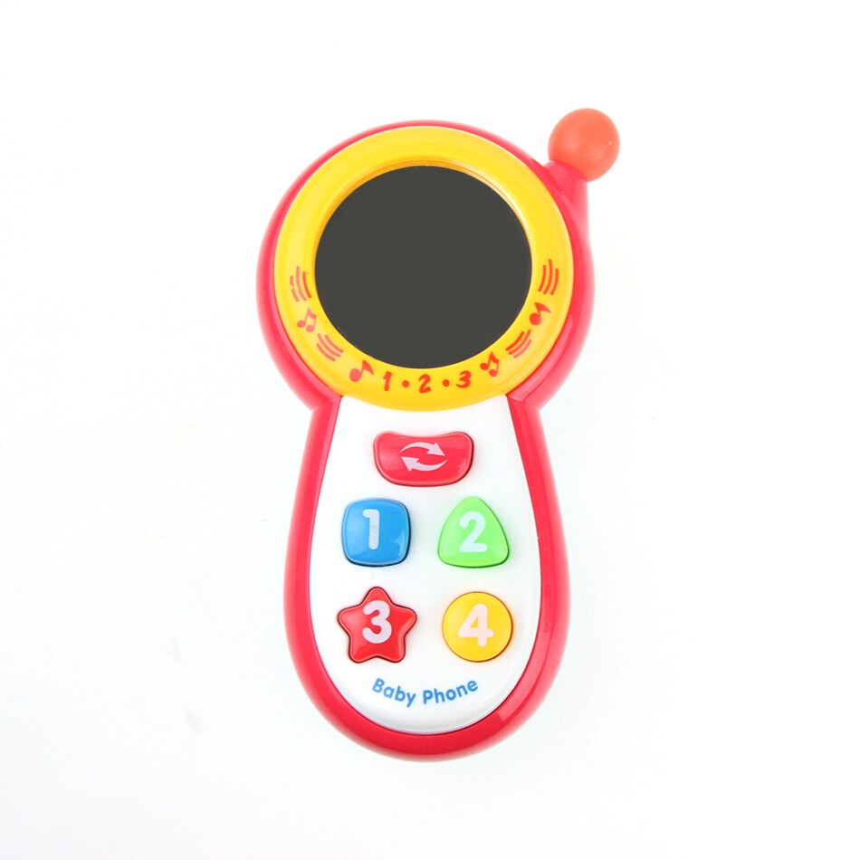 6 tipi di Bambino Intelligente Giocattoli con il Suono & Luce del Flash Giocattoli Elettronici Musicale Del Telefono Telefono Cellulare Per Bambini Giocattoli Educativi regalo di Compleanno regali: F-Red