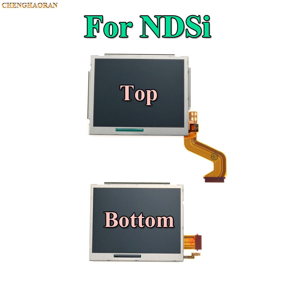 1pcs Top Upper & Bottom Lower LCD Display Screen Replacement for Nintendo DS Lite For DSL For NDSL For 3DS 3DS XL LL