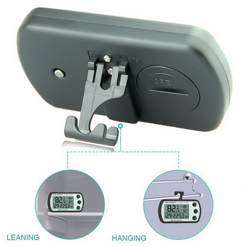 Hanging Magnetic Refrigerator Digital Alarm Thermometer Temperature Gauge for Fridge Freezer with Battery Included^o^