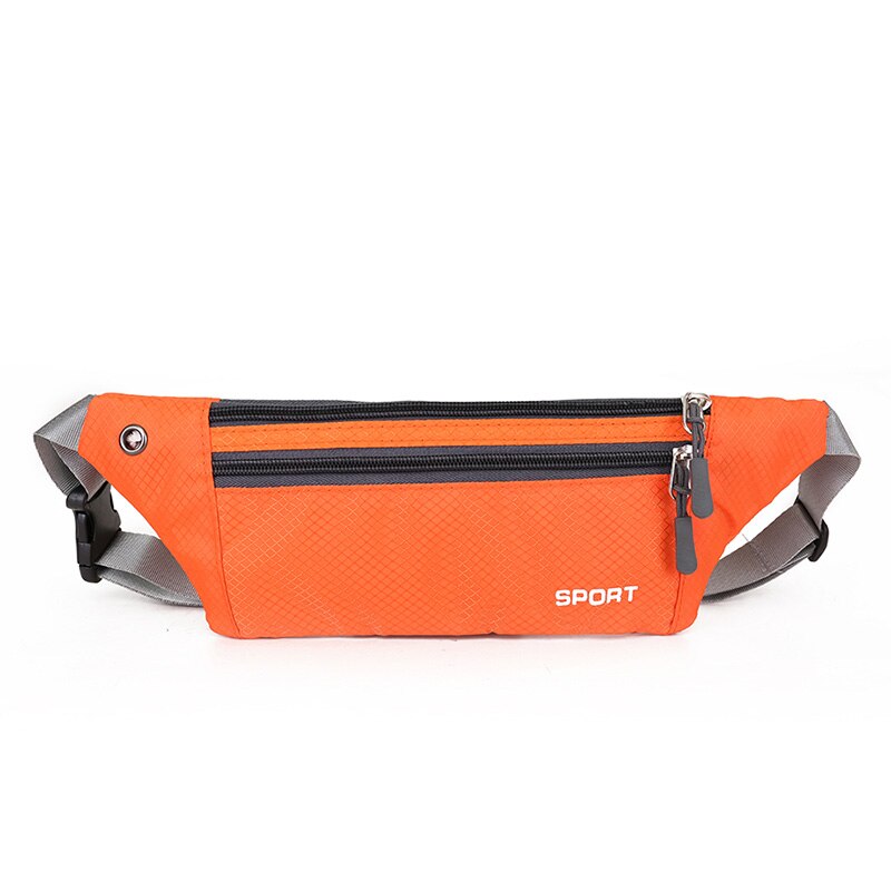 AIREEBAY Mini Fanny Pack For Women Portable Colorful Waist pack Travel Multifunctional Waterproof Phone Belt Bag: Orange