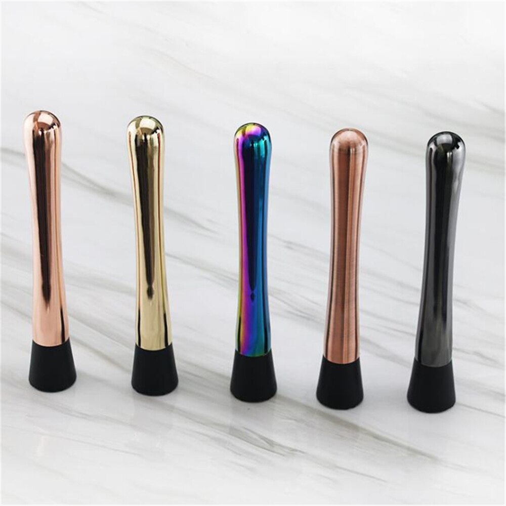 Cocktail Muddle Stainless Steel Bar Mixer Ice Crushing Tools DIY Drink Fruit Mojito Cocktail Muddlers Crusher Barware Bar Tool