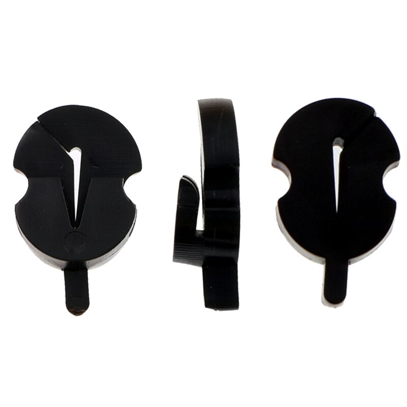 10 schwarze gummidämpfer für violine, geeignet für alle geigen und kleinere bratschen, zum leisen üben