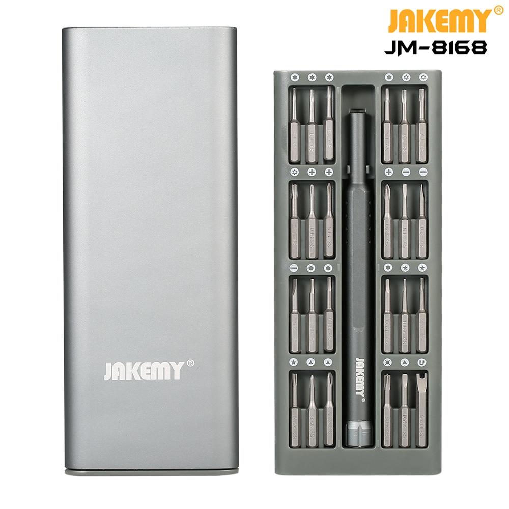 Jakemy JM-8168 Schroevendraaier Set 24 In 1 Torx Multifunctionele Opening Repair Tool Set Precisie Schroevendraaier Voor Telefoons Tablet Pc