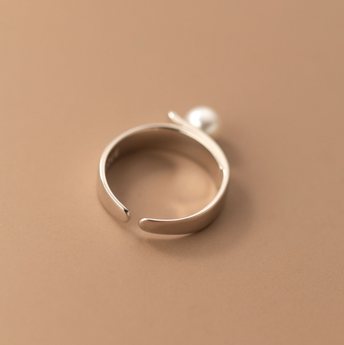 Anelli regolabili con perle in argento sterling 925 di moda per le donne Accessori di gioielli di design di lusso GaaBou