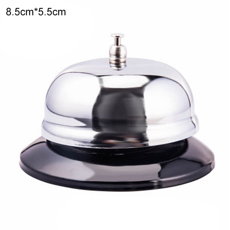 High Stainless Steel Dish Bell, Bar Bell, Kitchen Bell, Summons Bar Bell, Hotel Serving Bell: 8.5x5.5cm
