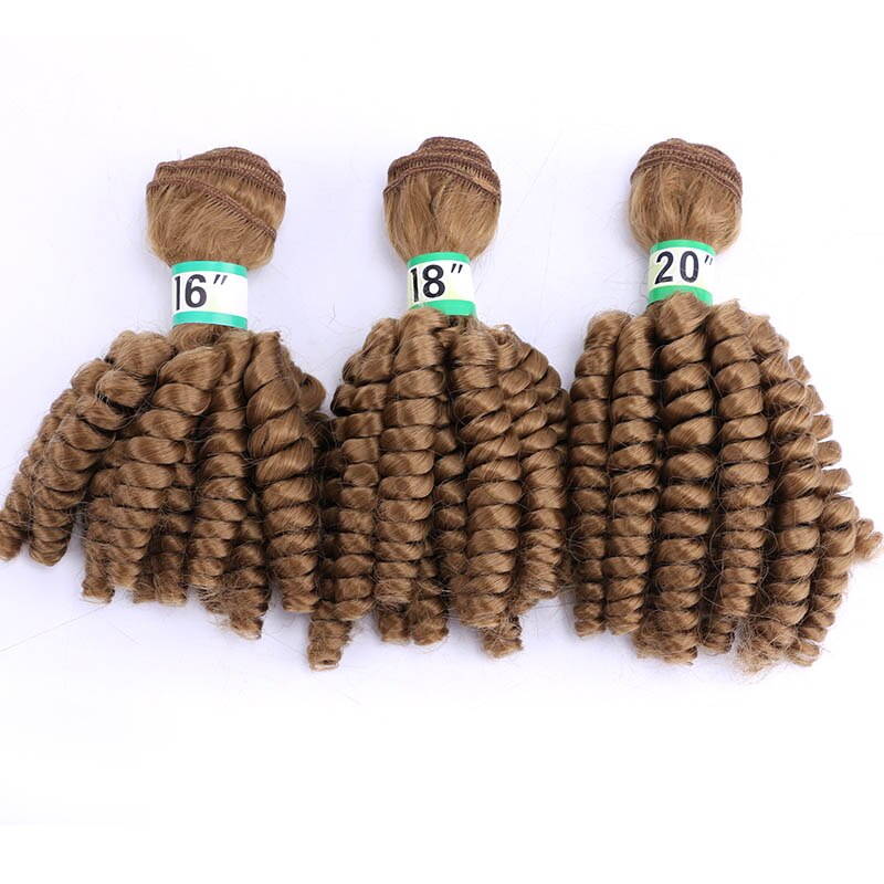 Synthetic Afro Ombre spring twist hair bundles extension 3 pieces one lot hair weaving for full head hair Dream ice’s: #27