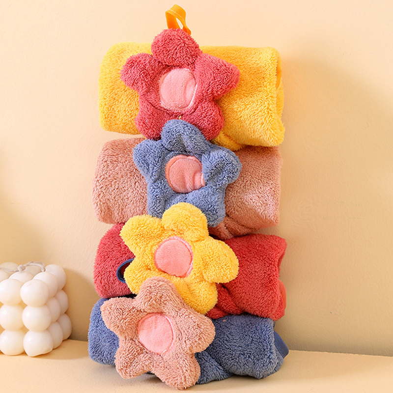 Søde børnehåndklæder superabsorberende mikrofiber køkkenhåndklæde stærk vandabsorption hurtigttørrende små børnehåndklæder