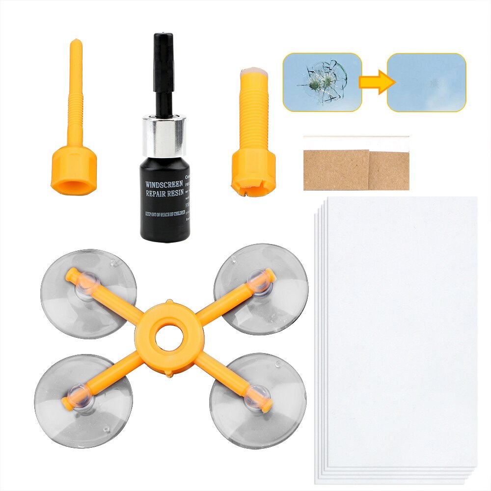 LEEPEE Auto Care DIY Windscreen Glass Scratch Crack Restore Quick Fix Window Screen Polishing Car Windshield Repair Kits: B