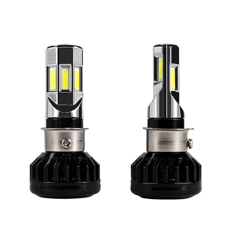 Rtd-bombilla LED para faro delantero de motocicleta, accesorio Universal AC &amp; DC, M02E H4 HS1 BA20D P15D H6 3500LM 35W para todas las motos 6COB 6000K