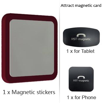 Wall Mount Tablet Magnetic Stand Magnet Adsorption Principle Convenience to pick-and-place Support All Tablets for iPad Pro Air: red A