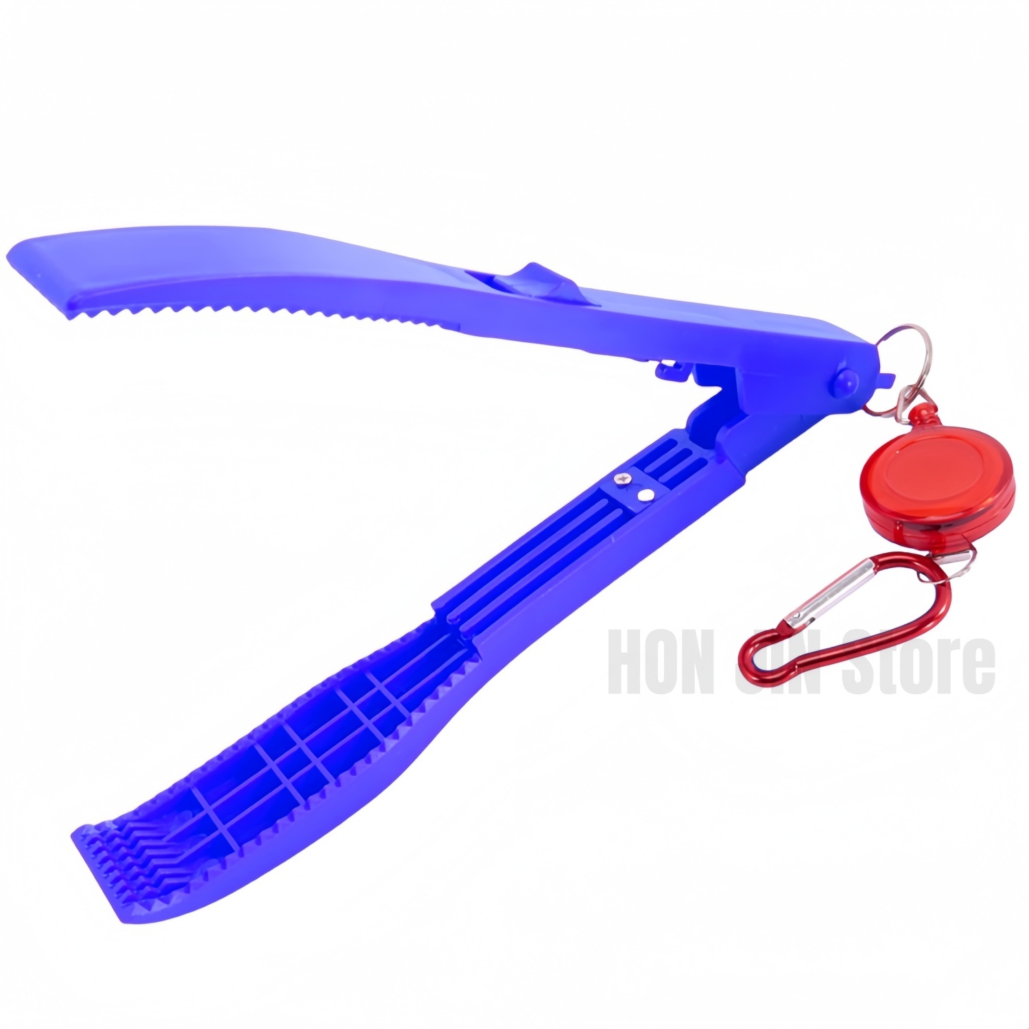 1 Set Fishing Body Tongs Gripper With Plastic Holder Switch Lock Catch Fishing Gear: SKY BLUE