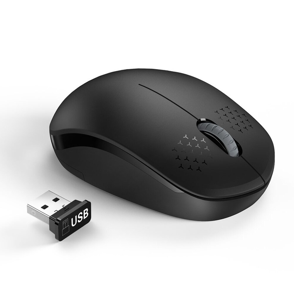 I210 mudo de poupança de energia 2.4g mouse sem fio portátil ergonômico mouse escritório casa ambiente é adequado para o portátil: Black