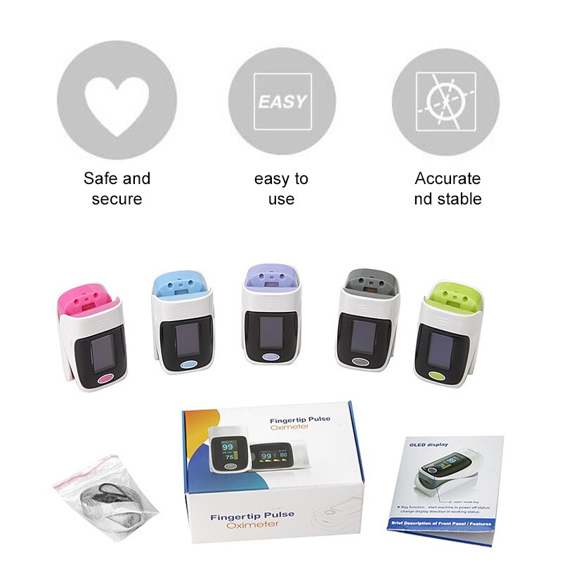 Finger Pulsoximeter Tragbare Oximetro De Pulso Fingertip Pulsoximeter Herz Rate Monitor Blut Sauerstoff Gesundheit Pflege Ausrüstung Meter
