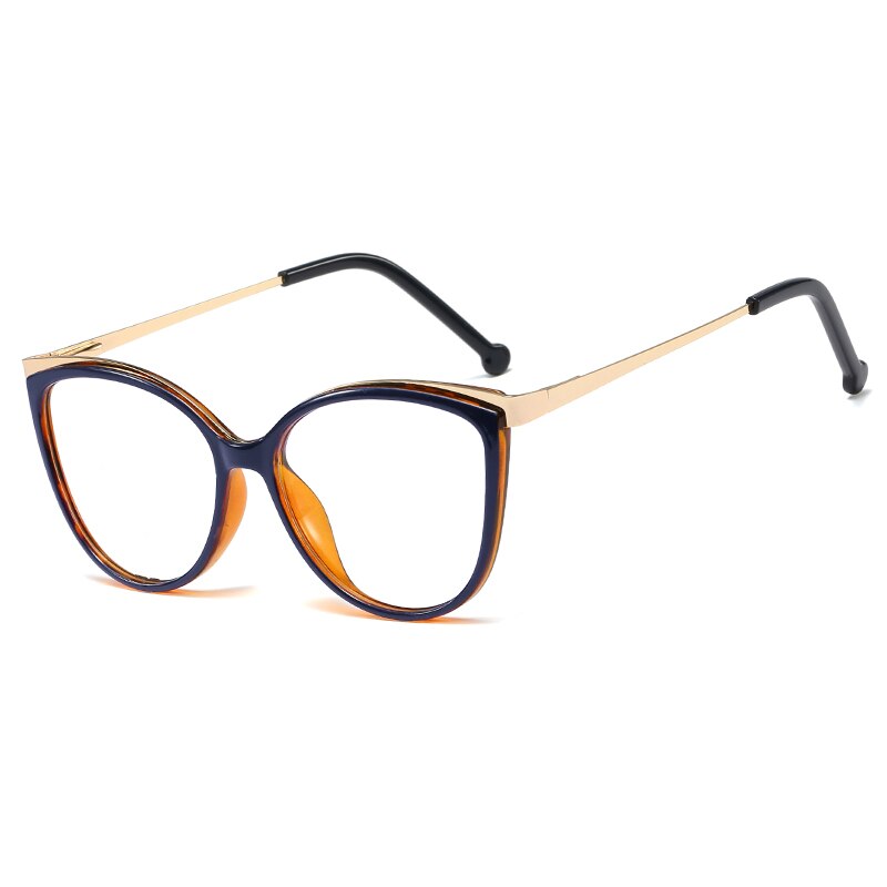Gafas ópticas ultraligeras para hombre y mujer, monturas para gafas de plástico, de titanio, Retro, con de gato, a la: 5