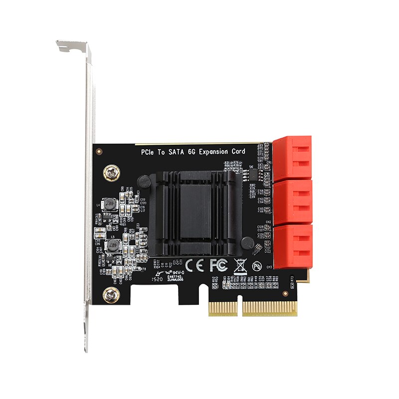 6Gbps PCI Express ASM1166 PCIe to sata 6G expansion Card sata 3.0 adapter HUB PCI express 4X SATA Adapter Computer components