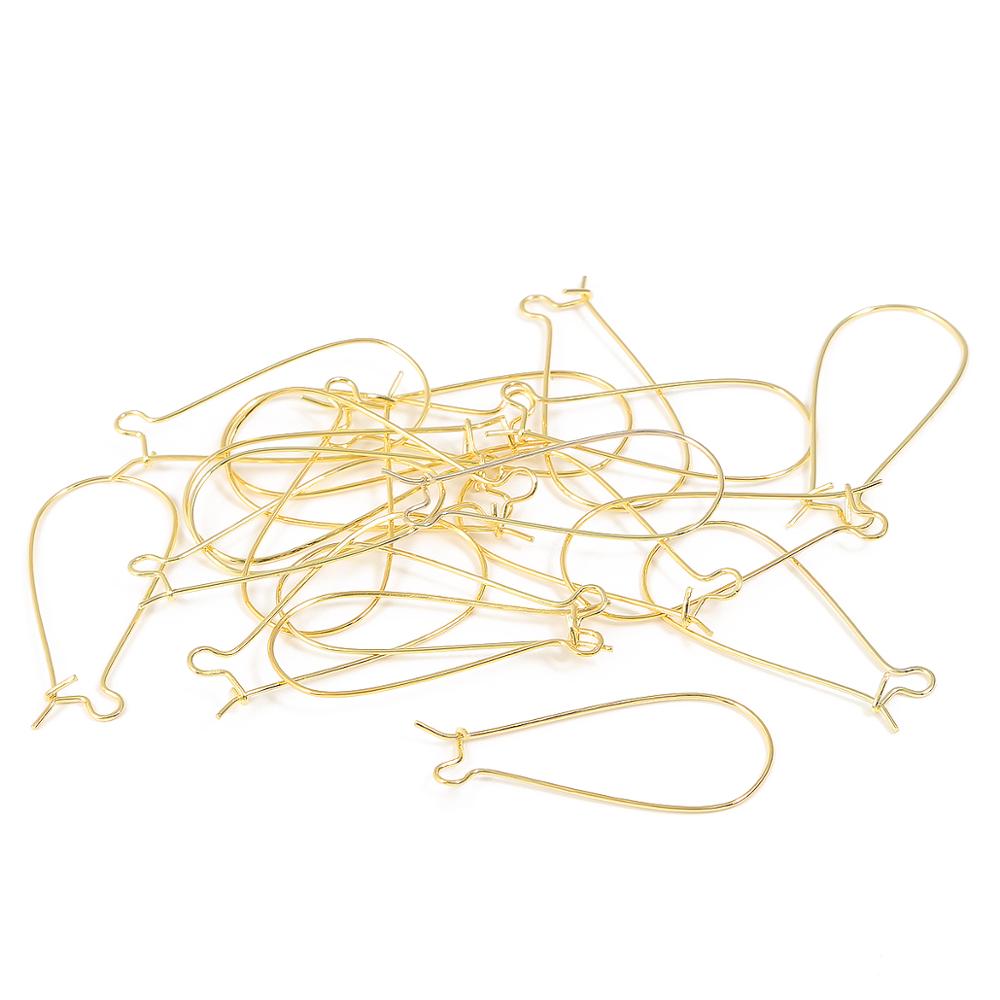 100 pz/lotto 9x1 8mm/11x2 5mm/16x38 millimetri di Bronzo/Oro/Argento Placcato orecchino ganci Dell&#39;orecchino Fili Dell&#39;orecchio di Risultati Dei Monili di DIY Che Fanno