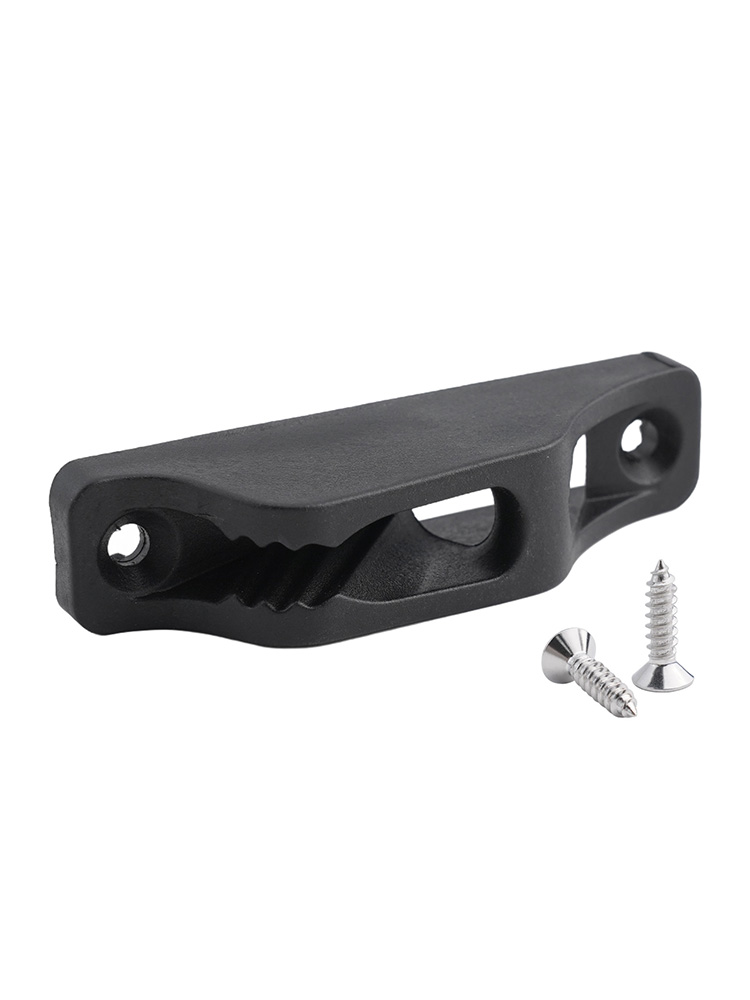 For Marine Yacht For Sailing Rope Tensioner Slide Nylon Cleat Sailing 6mm Soft Rope Black Color Easy To Adjust