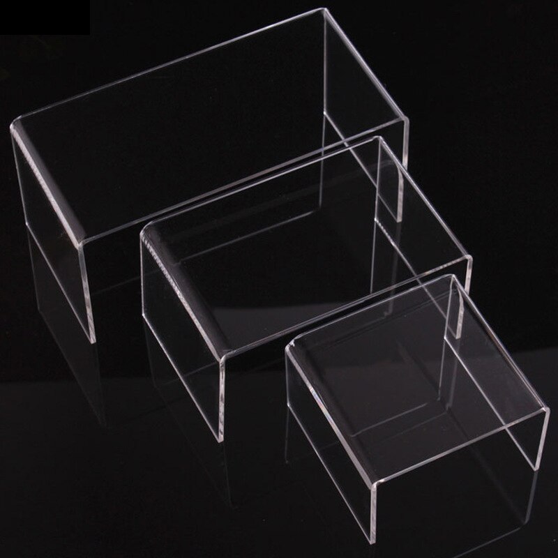 Transparent Acrylic Display Stand Multi-functional Jewelry Storage Rack Display Racks Cosmetics Display Holder: Clear / L