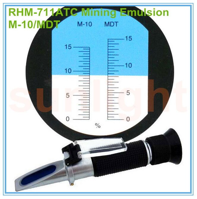 RHM-711ATC M-10/MDT Mineral Emulsion Refraktometer mit Kunststoff Kleinkasten und Trackable Service