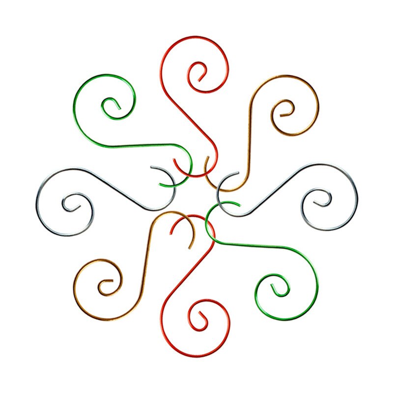 20Pcs 50Mm S Vorm Haak Metalen Hanger Kerst Ornament Levert Metalen Opknoping Haak Kerst Opknoping