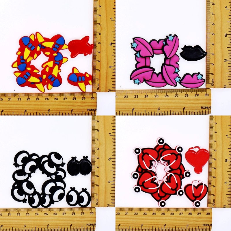 Accesorios para el cabello/broche/auricular/cargador USB/marcador/anillo para niños niñas DIY artesanía PVC nubes suaves Arco Iris avión cohete