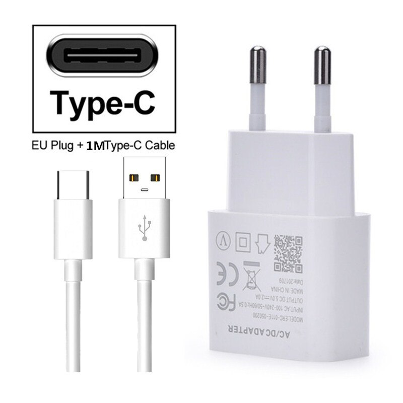 Cargador rápido para Huawei Honor 6A 7 7X 8 Pro 9 V9 Mini 10 P Smart Y5 Y6 NOVA joven P30 P40 3,1 tipo-C USB Cable: EU Plug Type-C Cable