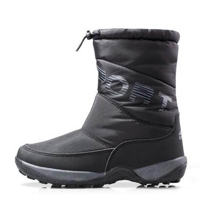 Women winter boots women snow boots platform thick fur warm boots non-slip waterproof winter shoes botas mujer: T1093 Black / 40