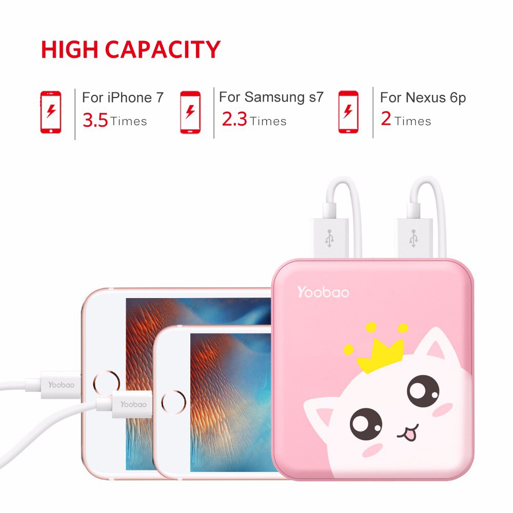 Yoobao Leuke PowerBank 10000 mAh Voor Xiao mi rode Mi mi power bank draagbare Oplader 10000 Mah Poverbank voor iphone 7 6 Plus 5 4 Telefoon