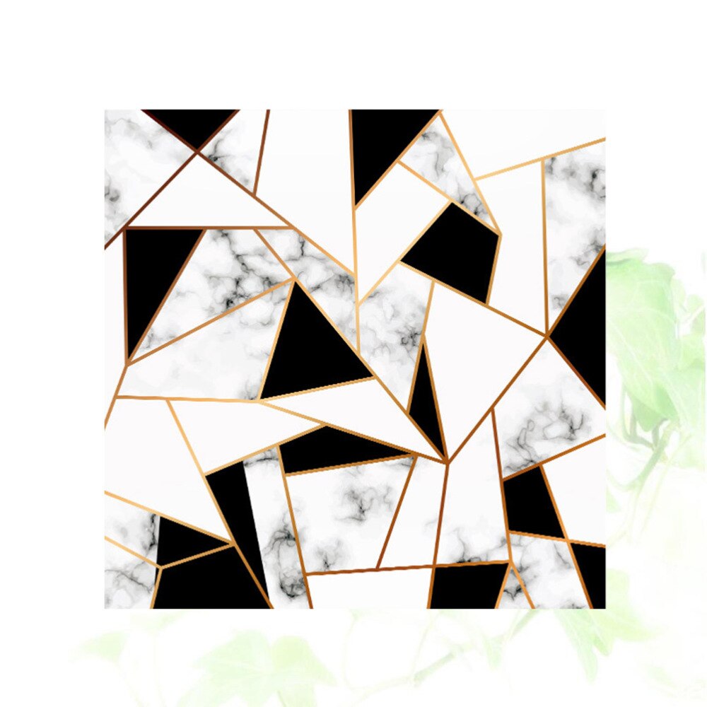 Abstract Crystal Block Tile Sticker PVC Waterproof Square Table Sticker Table Cloth Desktop Protective Film Desk Decals Covering