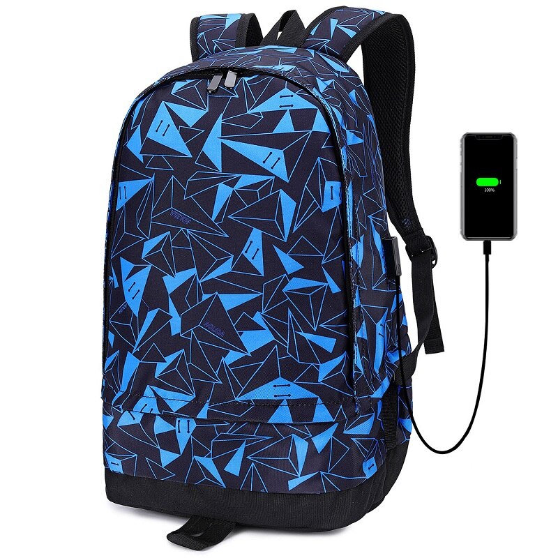 Fengdong Grote Schooltassen Voor Jongens Waterdichte Grote Rugzak Jongen Camouflage Sport Rugzak Schooltas Mannen Laptop Rugzak: blue